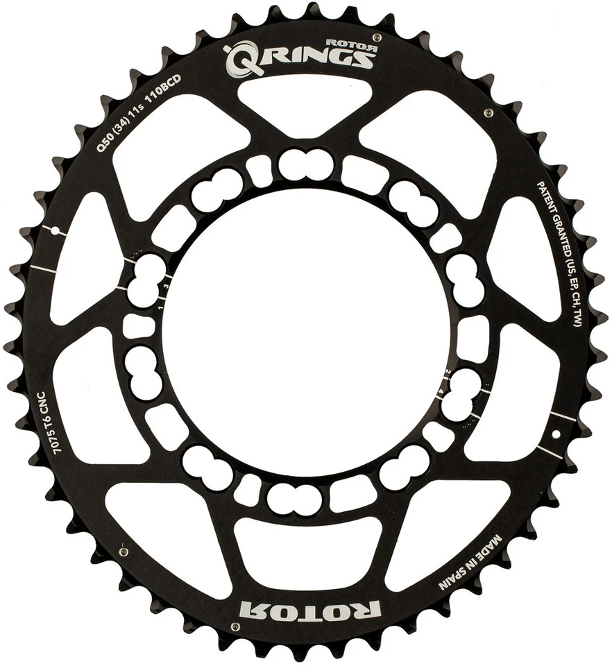 Rotor Kettenblatt Road, 5-Arm, Q-Rings, 110 Mm Lochkreis 1 Rotor Kettenblatt Road, 5-Arm, Q-Rings, 110 Mm Lochkreis